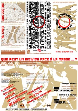 Analogies Post-Sovietiques festival in Paris and Chatou, France